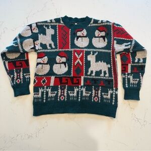 Christmas Pattern Knit Sweater Ugly Sweater Women’s Sz S Brand NEW! Fair Isle